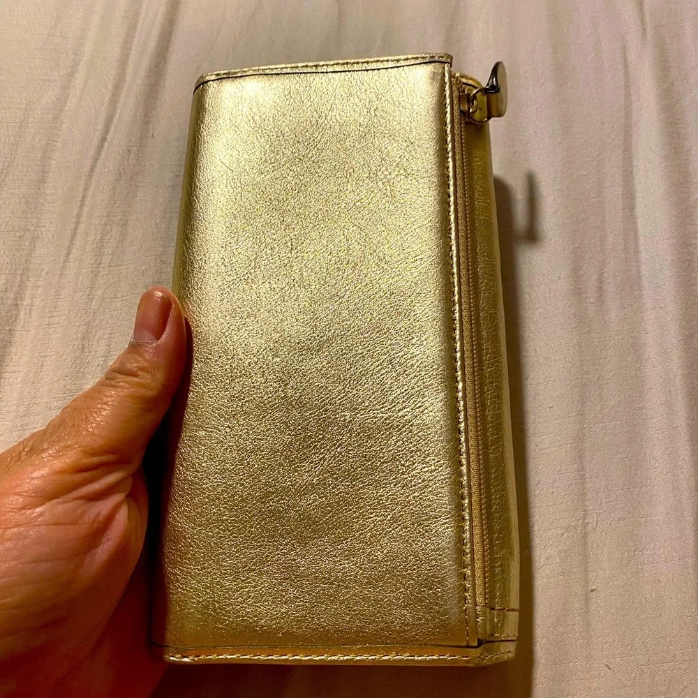 Coach Y2K Legacy Turnlock Wallet, Gold